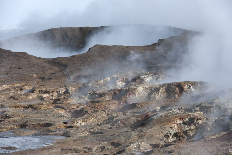 Geothermal area on the Reykjanes Peninsula